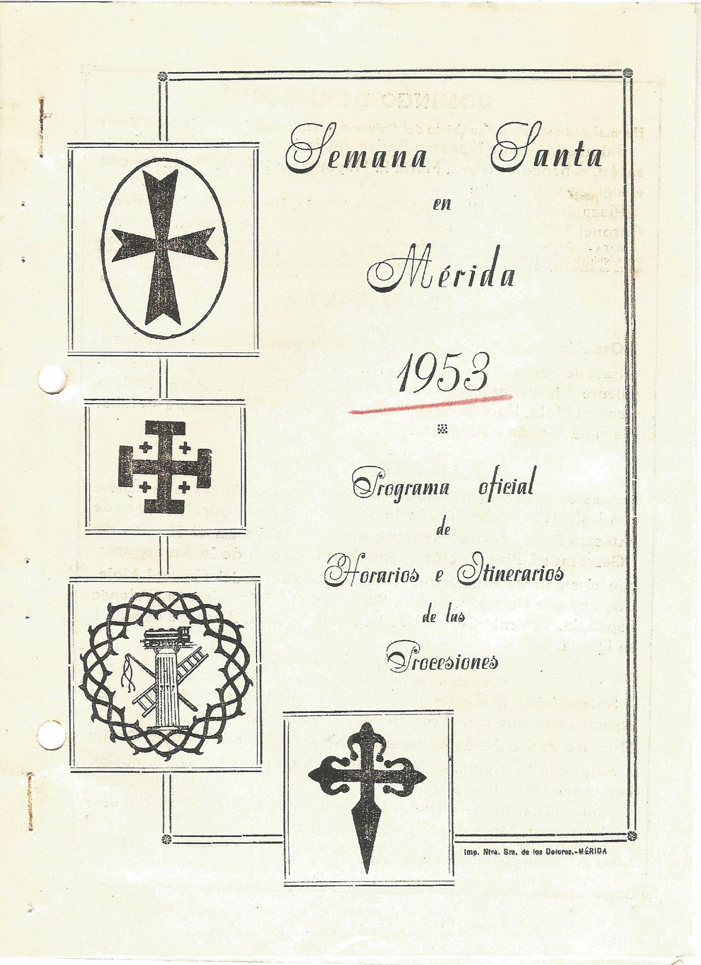 Semana Santa en Mérida 1953 Mérida